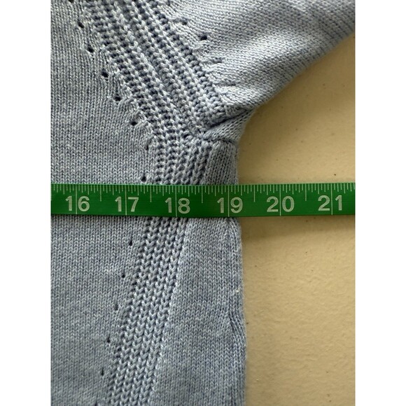 Lilly Pulitzer Women’s Coastal Chic Light Blue Open Front Cozy Cardigan Size Med - Picture 8 of 9